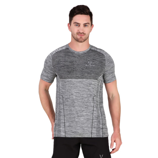 Sublimated Grindle Melange T-Shirt - Grey