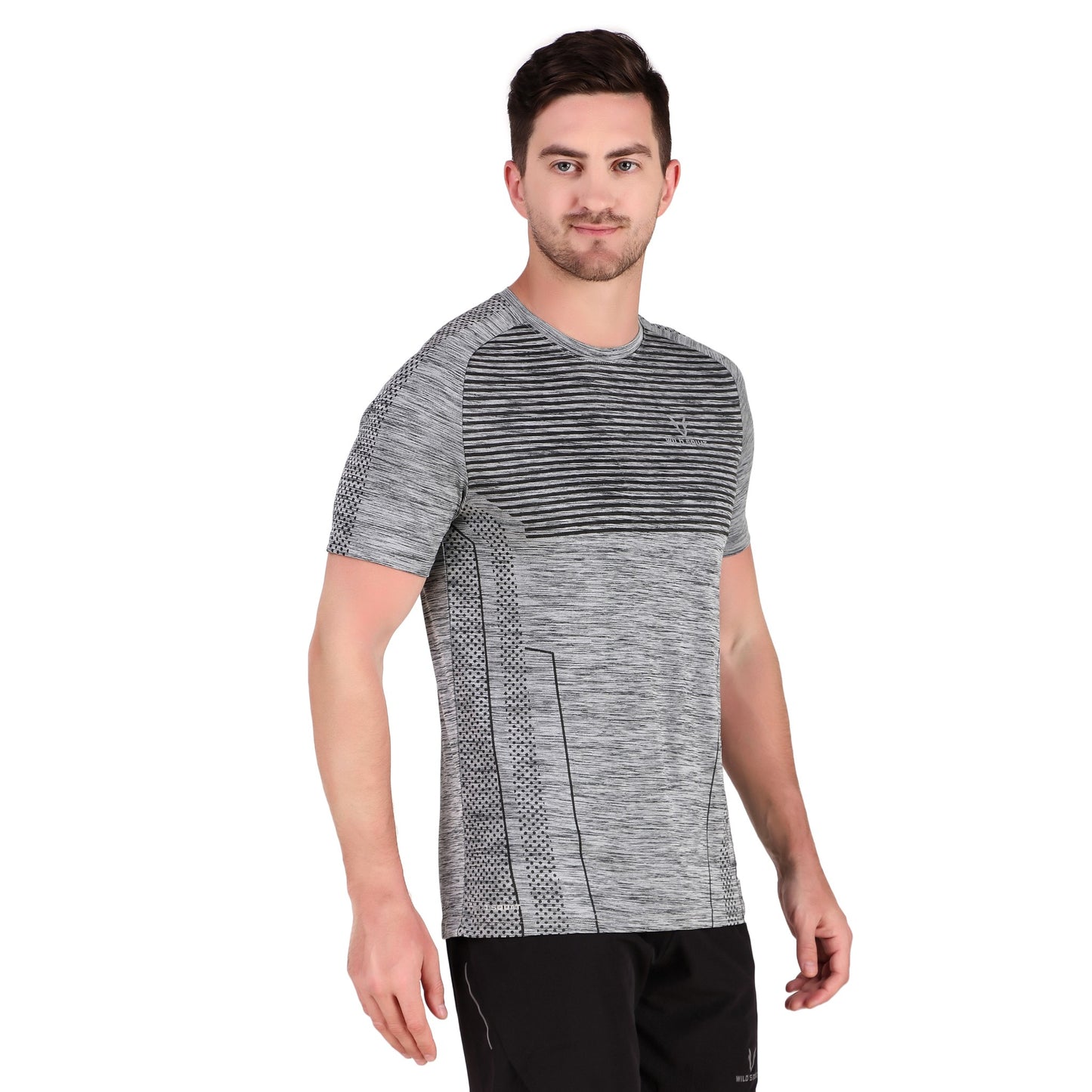 Sublimated Grindle Melange T-Shirt - Grey