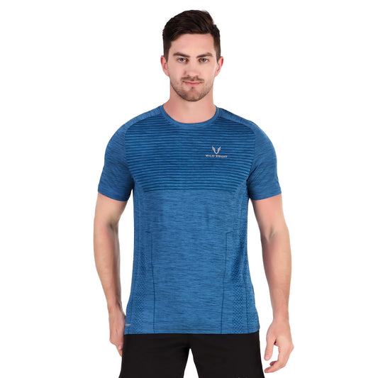 Sublimated Grindle Melange T-Shirt - Royal Blue