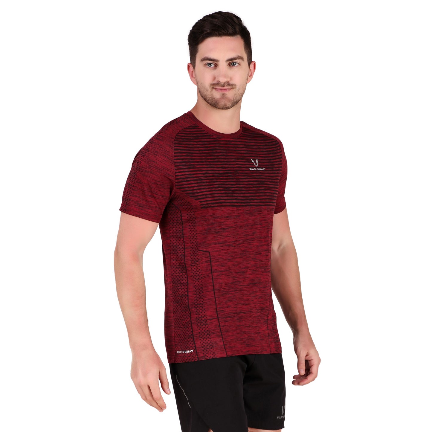 Sublimated Grindle Melange T-Shirt - Maroon